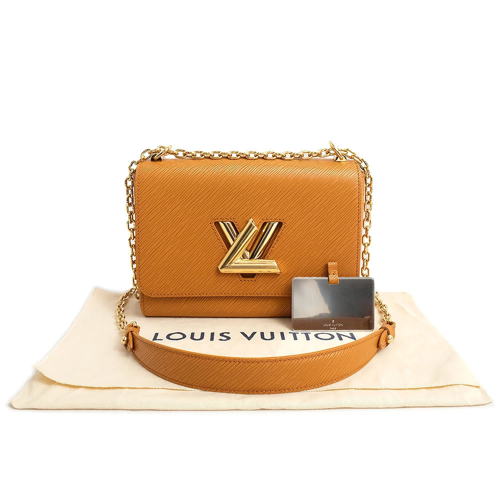 Louis Vuitton Handbag Golden Twist Honey Epi Brown Chain Bag Shoulder Crossbody